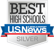 U.S. News Best High Schools Silver award seal
